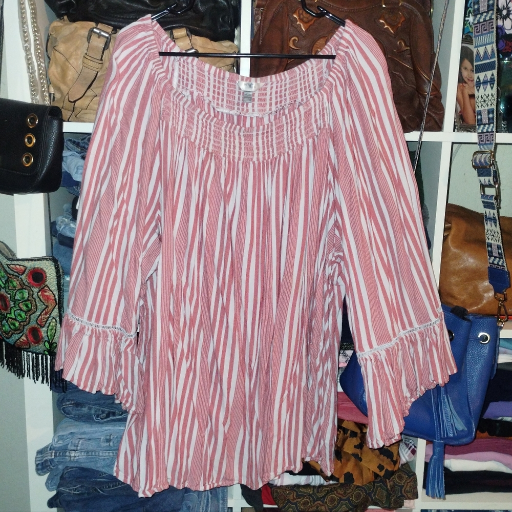 Terra&Sky 4X Striped Women's Top